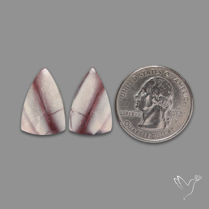 Hyacinth Jasper Cabochon Pair