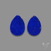 Lapis Lazuli Pair Flat Cut Cabochon