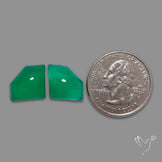 Zimbabwe Chrome Chalcedony Pair Gemmy