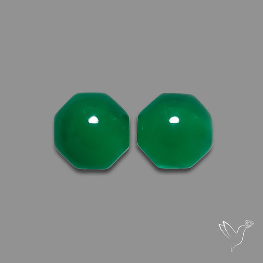 Zimbabwe Chrome Chalcedony Pair Gemmy