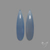Namibian Blue Chalcedony Pair Natural Deep Lavender Blue