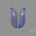 Namibian Blue Chalcedony Pair Natural Deep Lavender Blue