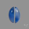 Namibian Blue Chalcedony Pair Natural Deep Lavender Blue