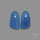 Namibian Blue Chalcedony Pair Natural Deep Lavender Blue