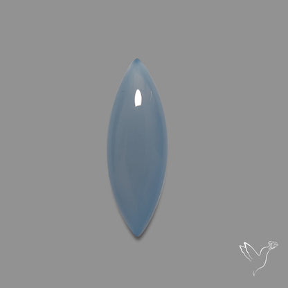 Namibian Blue Chalcedony Cabochon Long