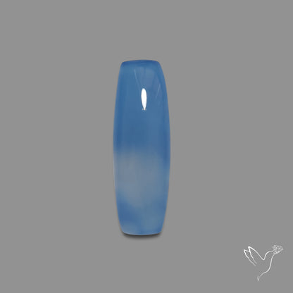 Namibian Blue Chalcedony Cabochon Long