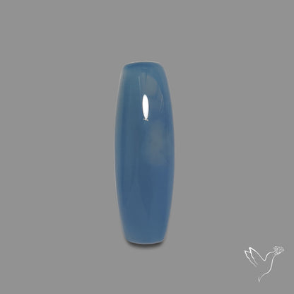 Namibian Blue Chalcedony Cabochon Long
