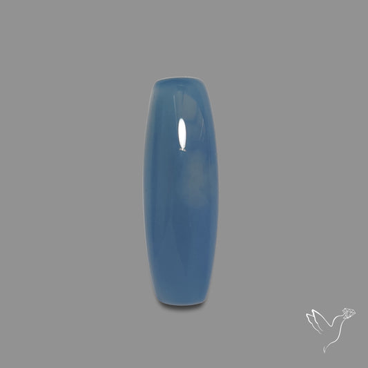 Namibian Blue Chalcedony Cabochon Long