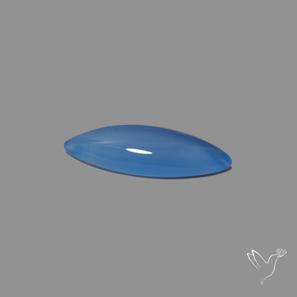 Namibian Blue Chalcedony Cabochon Long