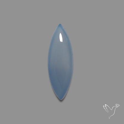 Namibian Blue Chalcedony Cabochon Long