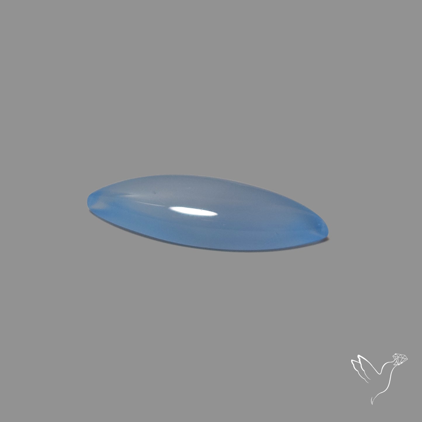 Namibian Blue Chalcedony Cabochon Long