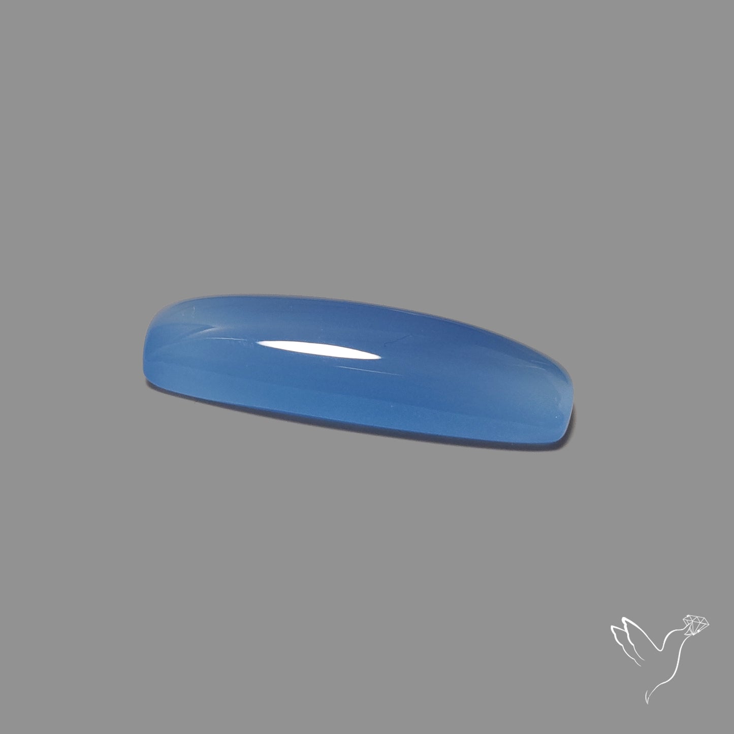 Namibian Blue Chalcedony Cabochon Long