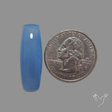 Namibian Blue Chalcedony Cabochon Long