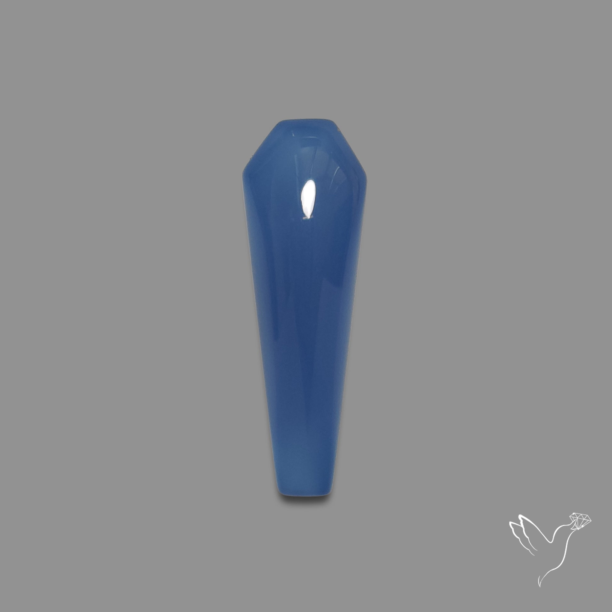 Namibian Blue Chalcedony Cabochon Long