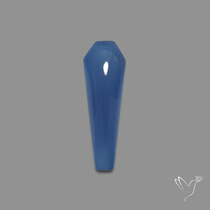 Namibian Blue Chalcedony Cabochon Long