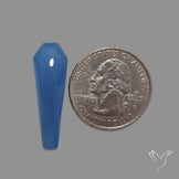 Namibian Blue Chalcedony Cabochon Long
