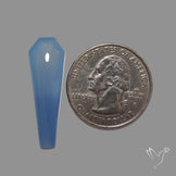 Namibian Blue Chalcedony Cabochon Long