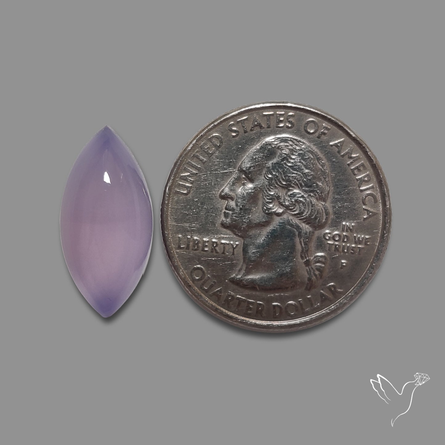 Lavender Chalcedony Cabochon