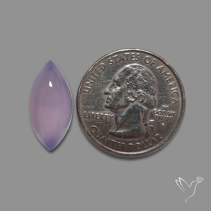 Lavender Chalcedony Cabochon