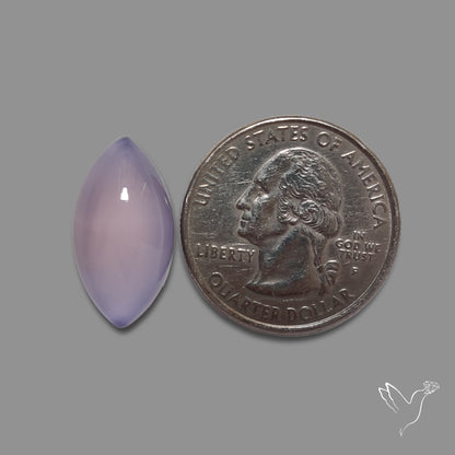 Lavender Chalcedony Cabochon