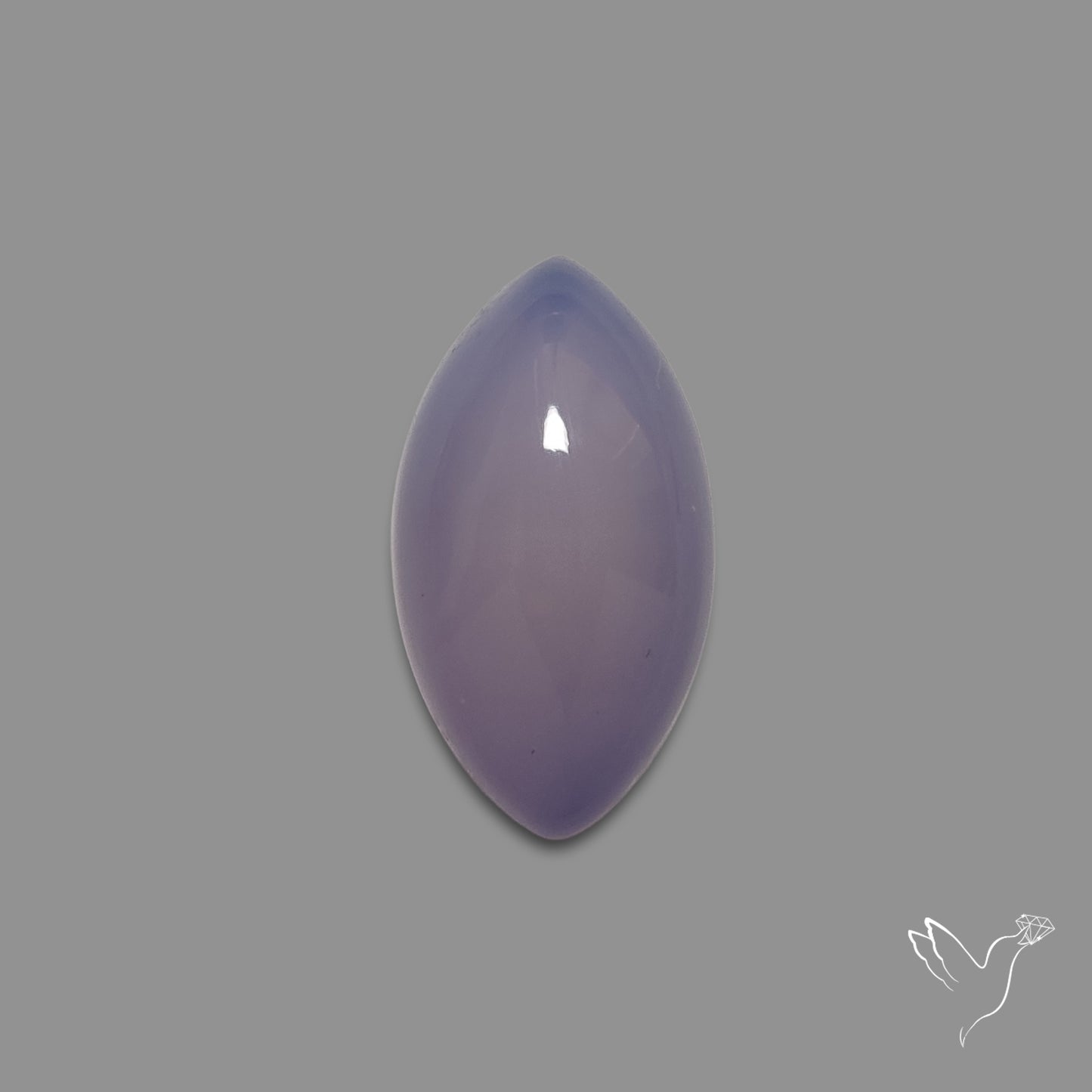 Lavender Chalcedony Cabochon