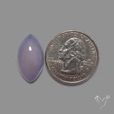 Lavender Chalcedony Cabochon