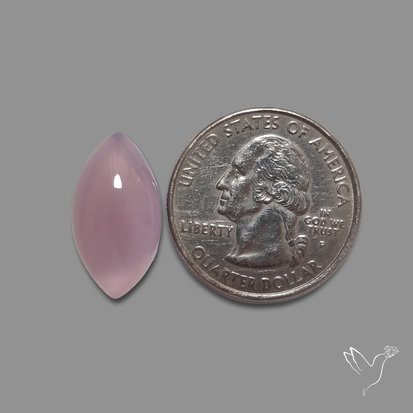 Lavender Chalcedony Cabochon