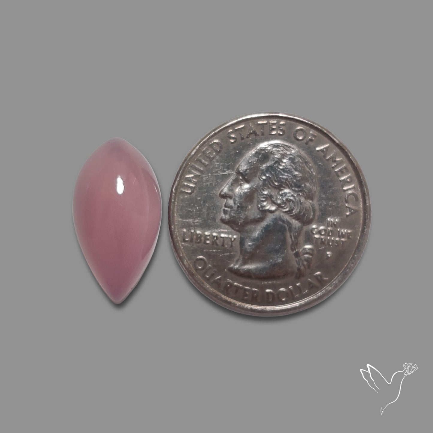 Lavender Chalcedony Cabochon