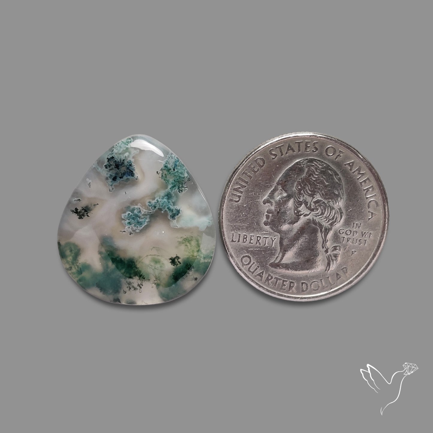 Moss Agate Cabochon