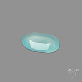 Portrait Cut Gem Aqua Chalcedony