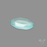 Portrait Cut Gem Aqua Chalcedony