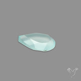 Portrait Cut Gem Aqua Chalcedony