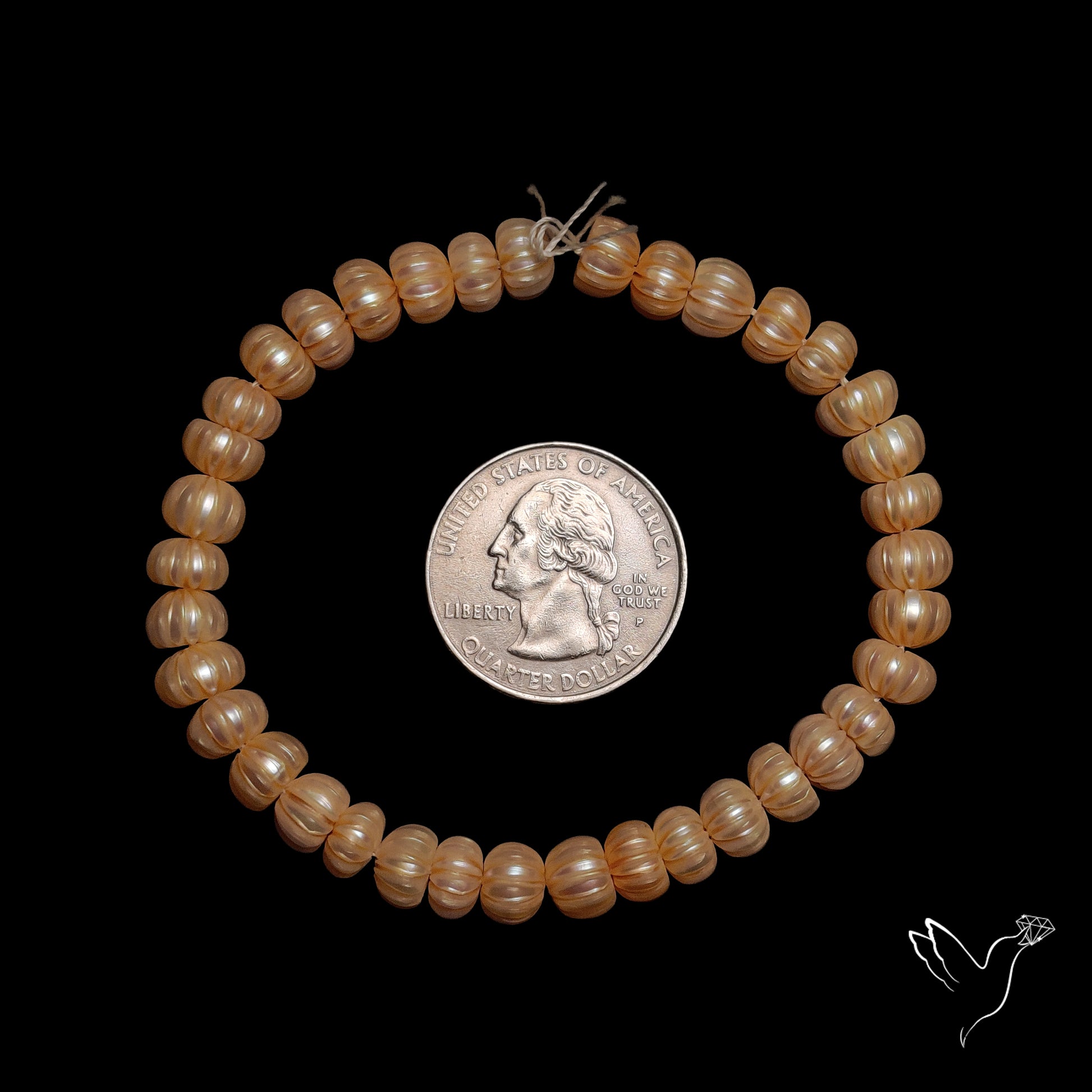 Handcarved Fresh Water Pearl Beads Natural