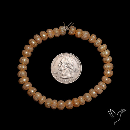 Handcarved Fresh Water Pearl Beads Natural