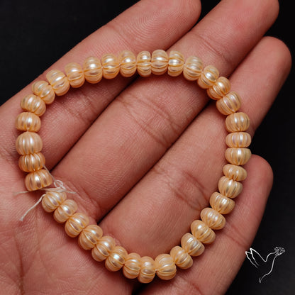 Handcarved Fresh Water Pearl Beads Natural