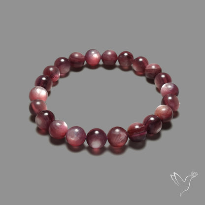 Gem Lepidolite Beads Bracelet Line