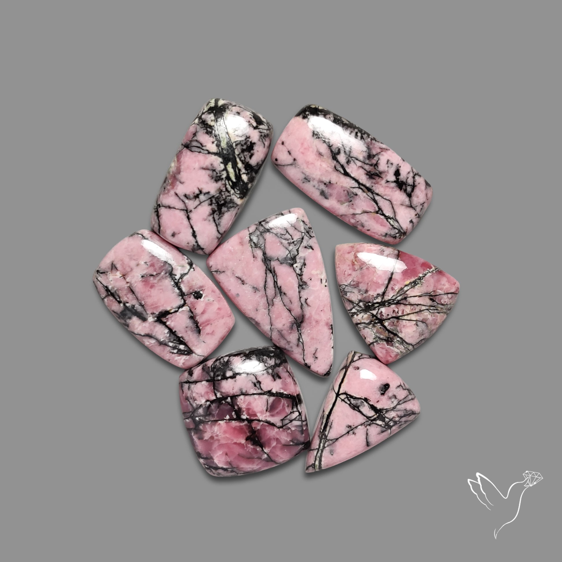 Rhodonite Cabochons Lot