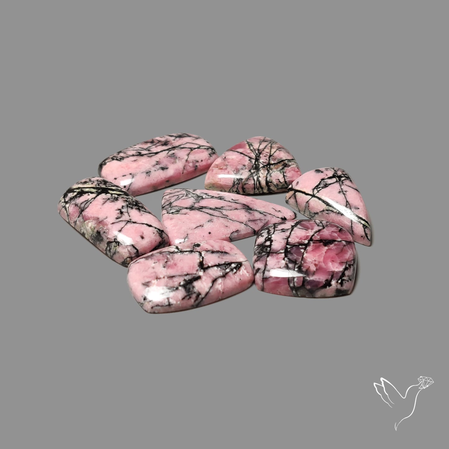 Rhodonite Cabochons Lot