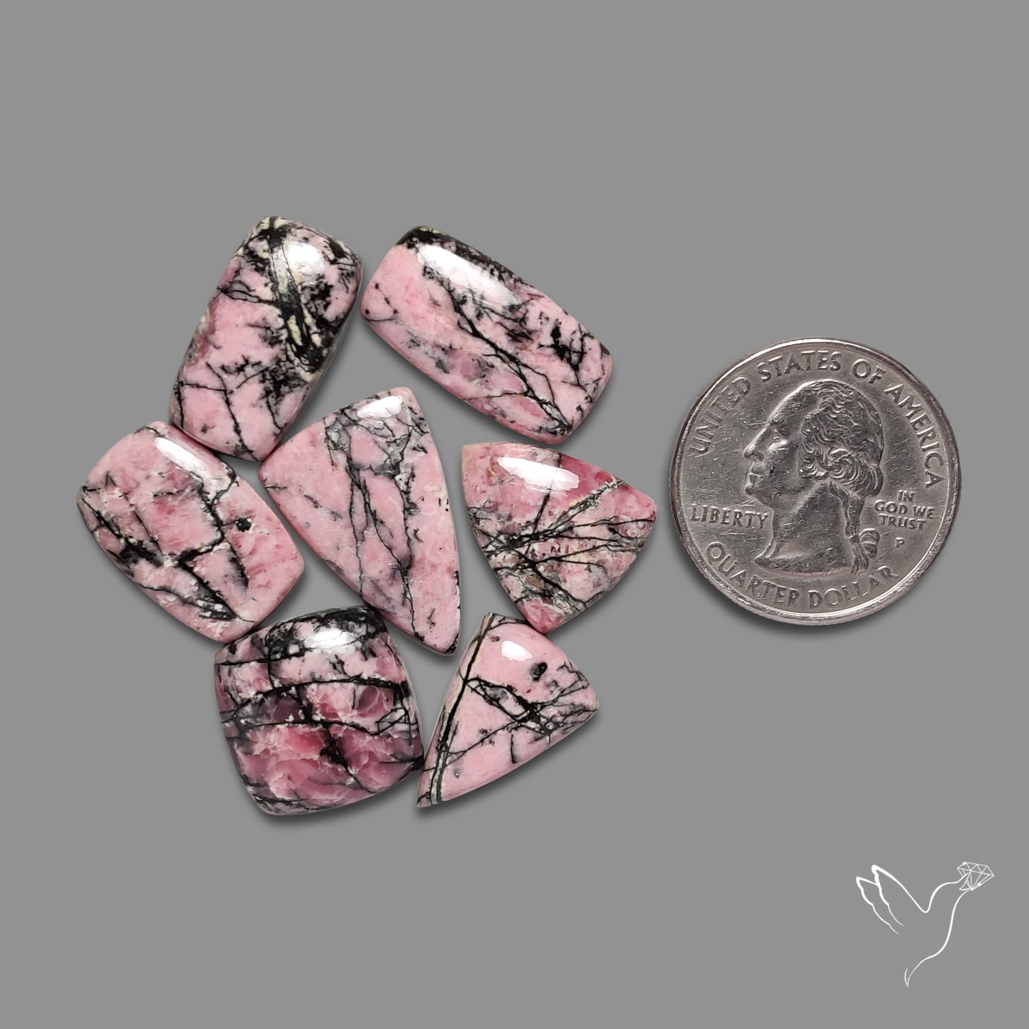 Rhodonite Cabochons Lot