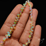 Ethiopian Opal Drop Faceted Beads Line