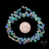 Ethiopian Opal Flat Drop Beads Plain Briolette Double Sided