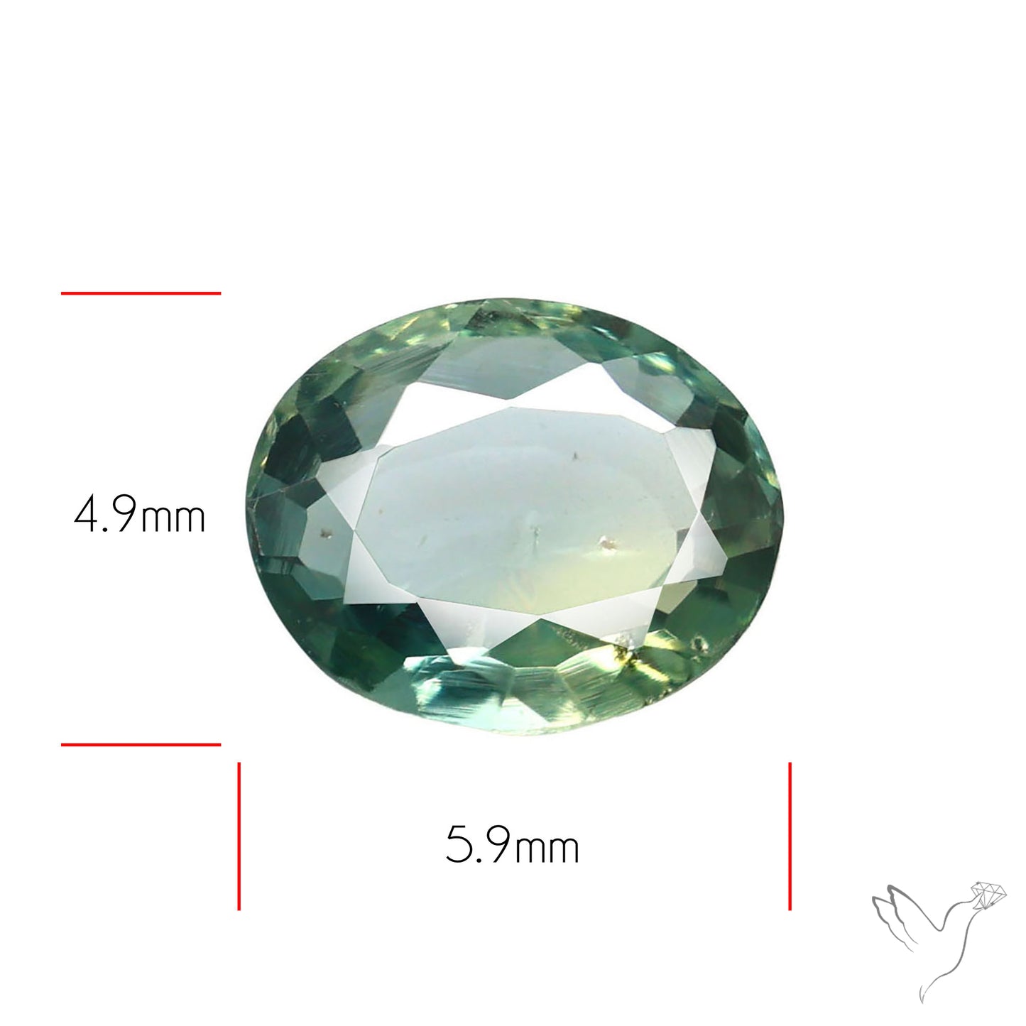 Faceted Australian Green Sapphire