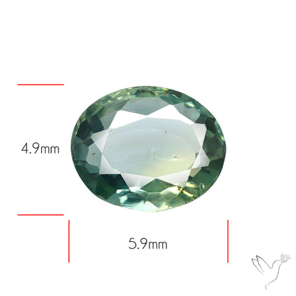 Faceted Australian Green Sapphire