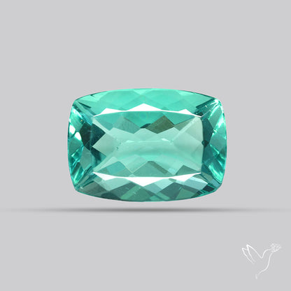 AAA Teal Blue Fluorite Faceted Fine Gemstone