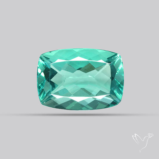 AAA Teal Blue Fluorite Faceted Fine Gemstone
