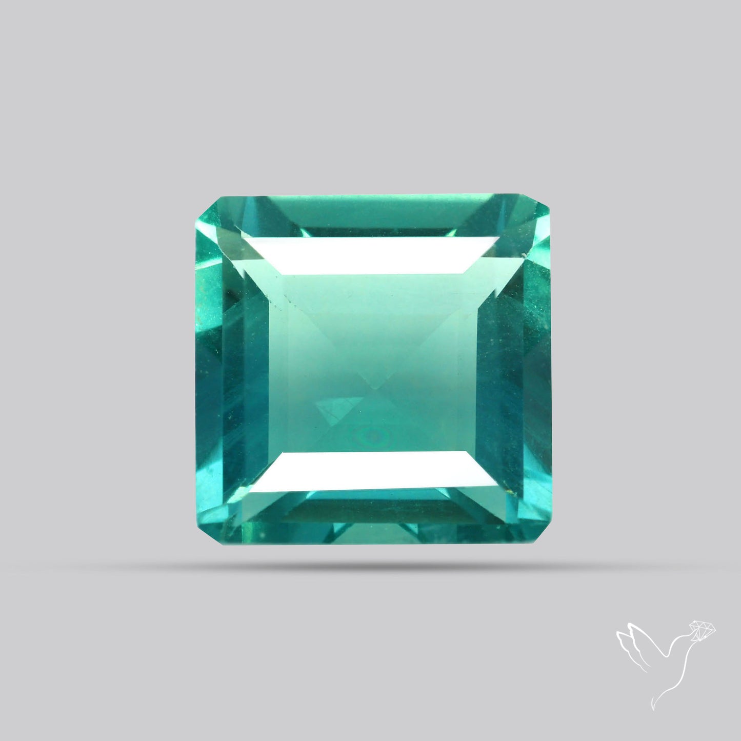 AAA Teal Blue Fluorite Faceted Fine Gemstone