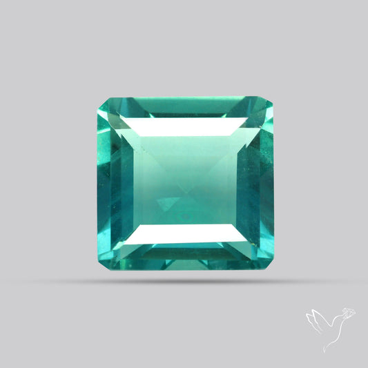 AAA Teal Blue Fluorite Faceted Fine Gemstone