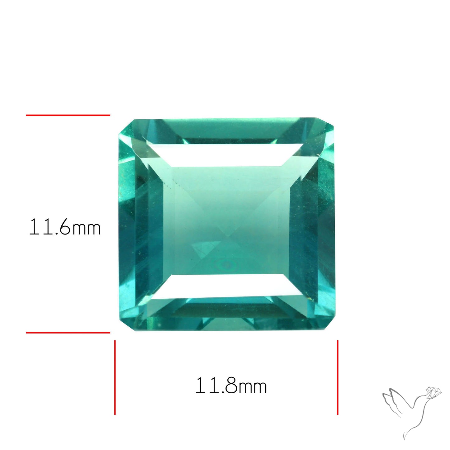 AAA Teal Blue Fluorite Faceted Fine Gemstone