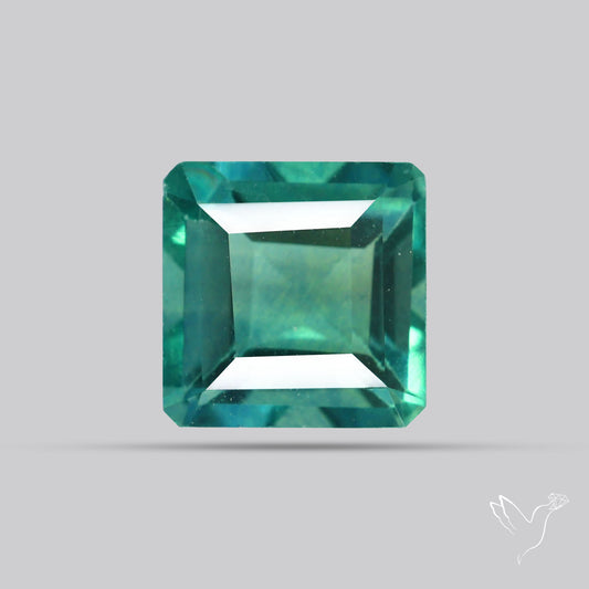 AAA Teal Blue Fluorite Faceted Fine Gemstone