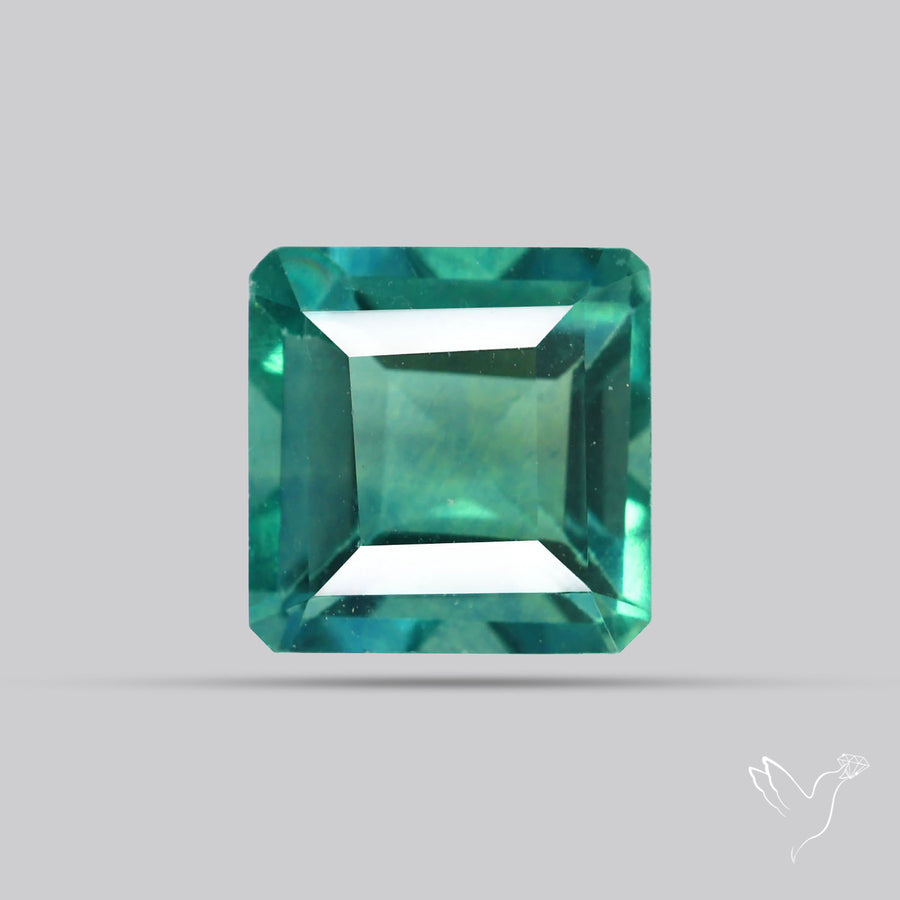AAA Teal Blue Fluorite Faceted Fine Gemstone
